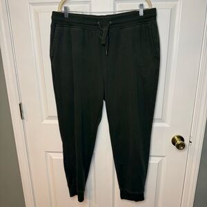 Orvis Green Jogger Sweatpants Elastic Waistband Dark Olive Green Size Men XL GUC